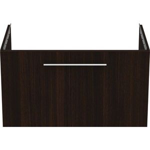 Tmavě hnědá závěsná skříňka pod umyvadlo v dekoru dubu 80x44 cm i.Life B – Ideal Standard obraz