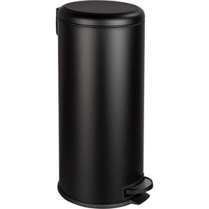 Černý odpadkový koš Wenko Leman Easy Close, 30 l obraz