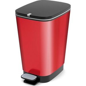Červený nášlapný plastový odpadkový koš 25 l Chic Bin – KIS obraz
