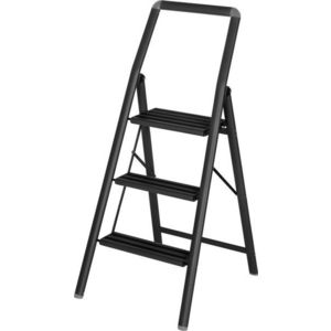 Černé schůdky Wenko Compact, výška 114, 5 cm obraz