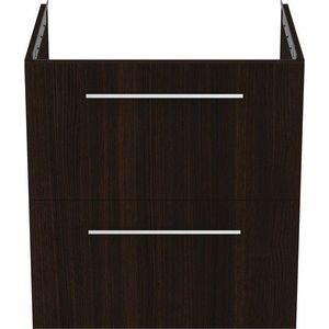Tmavě hnědá závěsná skříňka pod umyvadlo v dekoru dubu 60x63 cm i.Life B – Ideal Standard obraz