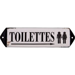 Kovová cedule 30, 5x7 cm Toilettes – Antic Line obraz