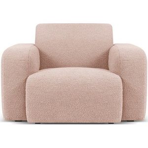 Růžové křeslo z textilie bouclé Molino – Micadoni Home obraz