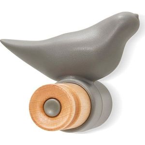 Šedý nástěnný háček Bonami Essentials Bird obraz