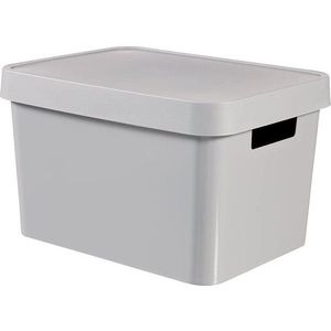 Šedý úložný box Curver Simpla obraz