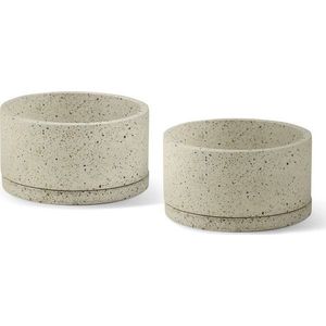Betonové květináče v sadě 2 ks ø 30 cm Terrazzo – Bonami Selection obraz