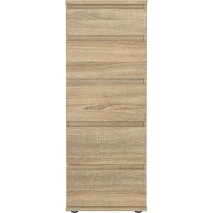 Vysoká komoda v dekoru dubu v přírodní barvě 40x107 cm Nova – Tvilum obraz