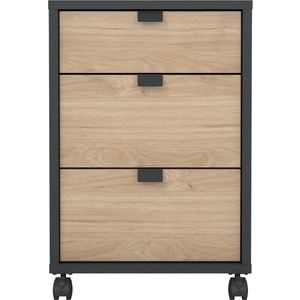 Skříňka v dekoru dubu v antracitovo-přírodní barvě 41x61 cm Sign – Tvilum obraz