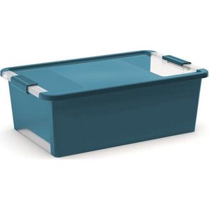Plastový úložný box s víkem v petrolejové barvě 55x35x19 cm Bi-Box – KIS obraz