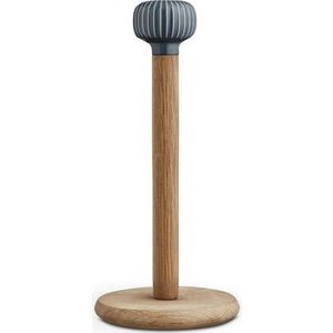 Stojan na papírové utěrky z dubového dřeva s antracitovým detailem z porcelánu Kähler Design Hammershoi obraz