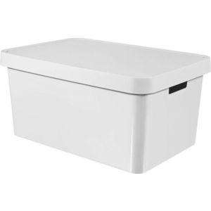 Bílý úložný box s víkem Curver Infinity, 45 l obraz