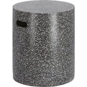 Černý betonový odkládací stolek Kave Home Jenell, ⌀ 35 cm obraz