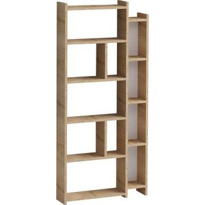 Knihovna v dekoru dubu v přírodní barvě 65x150 cm Momo – Kalune Design obraz