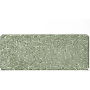 Zelená koupelnová předložka 50x120 cm Ricochet – douceur d'intérieur obraz