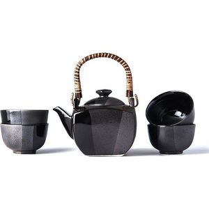 Černý čajový set MIJ Gunmetal obraz