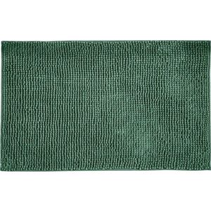 Tmavě zelená textilní koupelnová předložka 50x80 cm Chenille – Allstar obraz