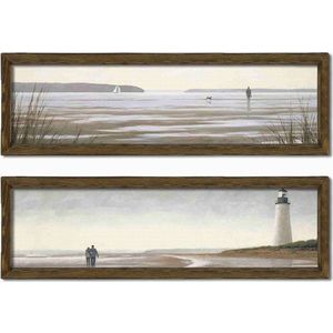 Obrazy v sadě 2 ks 70x19 cm Shore – Wallity obraz