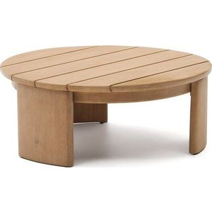 Kulatý zahradní odkládací stolek z eukalyptového dřeva ø 90 cm Xoriguer – Kave Home obraz