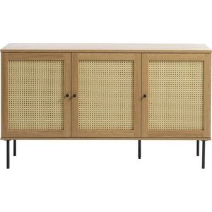 Nízká komoda v dekoru dubu v přírodní barvě 140x80 cm Pensacola – Unique Furniture obraz