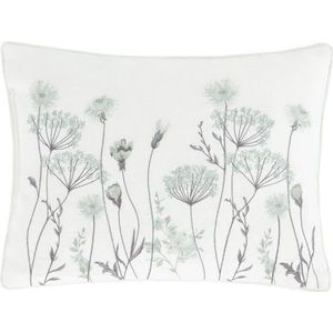 Bílo-zelený polštář Catherine Lansfield Meadowsweet Floral, 30 x 40 cm obraz