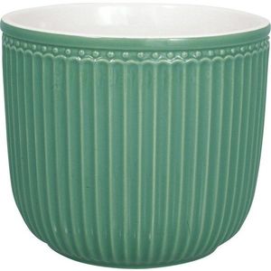 Zelený keramický květináč Green Gate Alice, ø 14 cm obraz