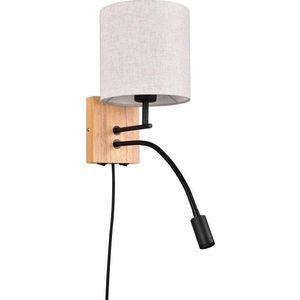 Nástěnné svítidlo v béžovo-přírodní barvě ø 18 cm Nilam – Trio obraz