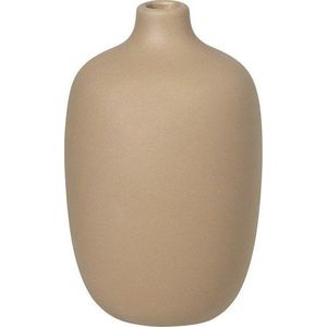 Béžová keramická váza Blomus Nomad, výška 13 cm obraz