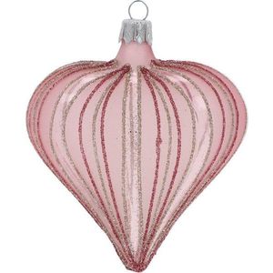 Skleněné ručně foukané vánoční ozdoby v sadě 3 ks 9 cm Heart – Ego Dekor obraz