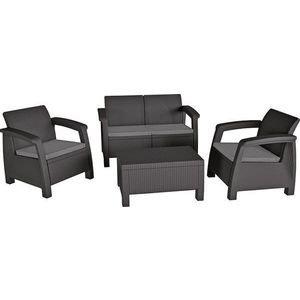 Šedý zahradní lounge set pro 4 Bahamas – Keter obraz