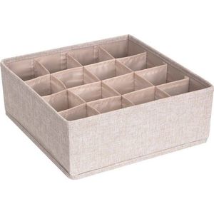 Béžový organizér do zásuvky s 16 přihrádkami Bigso Box of Sweden Drawer obraz