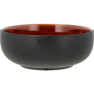 Černo-oranžová mísa z kameniny ø 18 cm – Bitz obraz