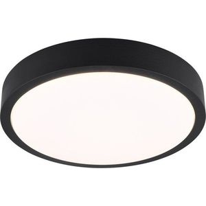 Černé LED stropní svítidlo ø 40 cm Iseo – Trio obraz