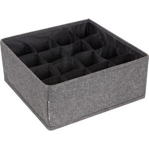 Šedý organizér do zásuvky s 16 přihrádkami Bigso Box of Sweden Drawer obraz