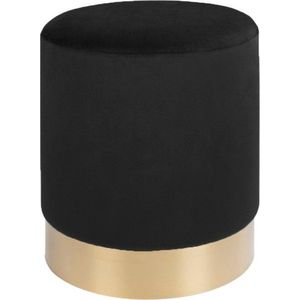 Černý puf House Nordic Gamby, ø 34 cm obraz