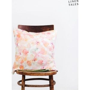 Lněný povlak na polštář 40x40 cm Floral – Linen Tales obraz