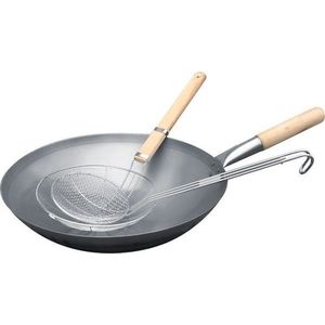 Grilovací pánev WOK s příslušenstvím – Remundi obraz