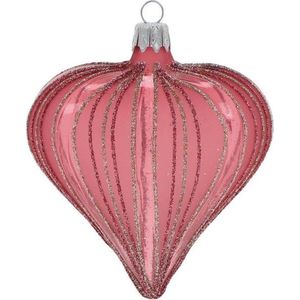 Skleněné ručně foukané vánoční ozdoby v sadě 3 ks 9 cm Heart – Ego Dekor obraz