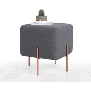 Tmavě šedý taburet Copper – Artie obraz