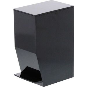 Černý nášlapný plastový odpadkový koš 3, 9 l Tower – YAMAZAKI obraz