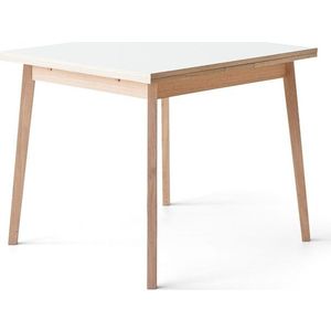 Rozkládací jídelní stůl s bílou deskou Hammel Single, 90 x 90 cm obraz
