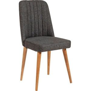 Antracitová sametová jídelní židle Stormi Sandalye – Kalune Design obraz