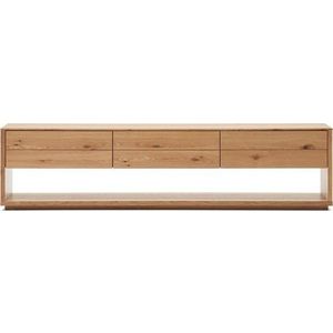 TV stolek v dekoru dubu v přírodní barvě 200x51 cm Alguema – Kave Home obraz