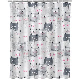 Sprchový závěs Casa Selección Gatos, 180 x 200 cm obraz