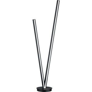 Černá LED stojací lampa s hlasovým ovládáním/s ovládáním pomocí mobilní aplikace s kovovým stínidlem (výška 172, 5 cm) Cicanto – CINQUE obraz