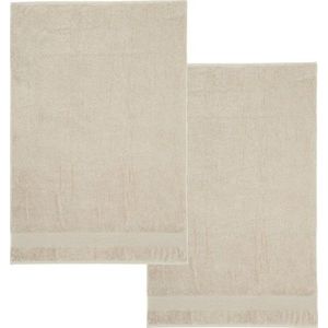 Béžové froté bavlněné osušky v sadě 2 ks 90x140 cm Anti-Bacterial – Catherine Lansfield obraz