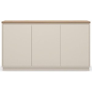 Béžová komoda v dekoru dubu 152x84x40 cm Loreta – Marckeric obraz