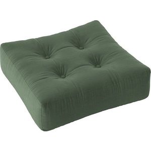 Sedací puf Karup Design More Olive Green obraz