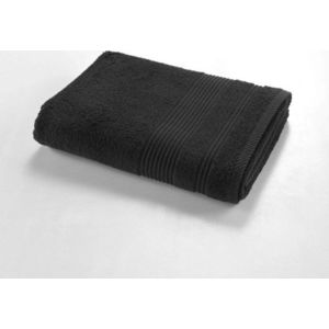 Černá froté bavlněná osuška 70x130 cm Tendresse – douceur d'intérieur obraz