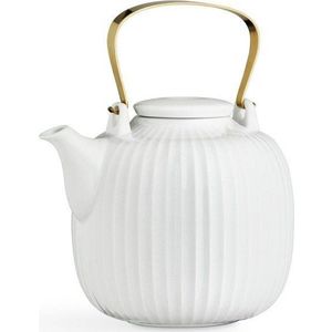 Bílá porcelánová čajová konvice Kähler Design Hammershoi, 1, 2 l obraz
