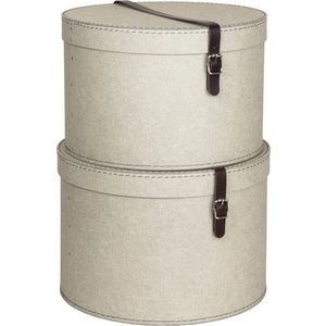 Sada 2 béžových krabic Bigso Box of Sweden Rut obraz